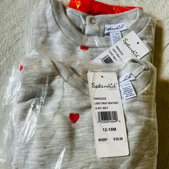 Splendid heart print legging set - Picture 3 of 3